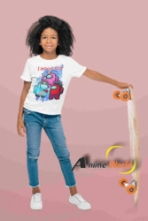 REMERA POLIESTER - AMONG US (TALLA 8) (R0046)