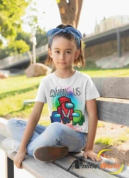 REMERA POLIESTER - AMONG US (TALLA 8) (R0048)
