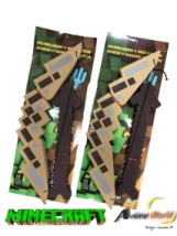 MINECRAFT GOMA EVA + ARCO Y FLECHA #1 (38CM APROX) (A0082)