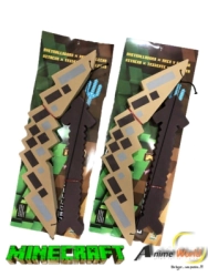 MINECRAFT GOMA EVA + ARCO Y FLECHA #1 (38CM APROX) (A0082)