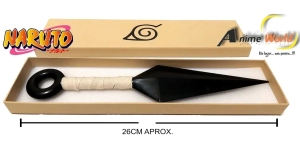 NARUTO KUNAI EN CAJA MANGO BLANCO (PVC) (26CM APROX) (F0051)