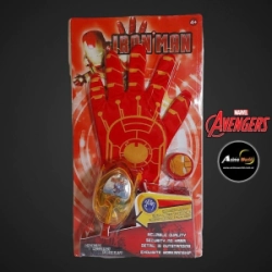 GUANTE LANZA TAZOS IRON MAN (A0016)