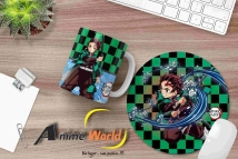 MOUSEPAD CIRCULAR DEMON SLAYER #1 (20CM) (M0001)