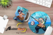 MOUSEPAD CIRCULAR DEMON SLAYER #2 (20CM) (M0002)