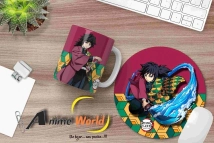 MOUSEPAD CIRCULAR DEMON SLAYER #8 (20CM) (M0008)