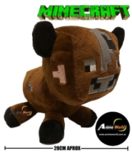 PELUCHE MINECRAFT - VACA MARRON (20CM APROX) (P0243)
