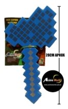 MINECRAFT GOMA EVA CHICA HACHA (28CM APROX) (A0054)