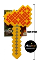 MINECRAFT GOMA EVA CHICA HACHA (28CM APROX) (A0054)