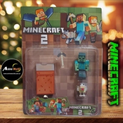 MINECRAFT BLISTER CON ANIMAL #2 (BLISTER 21x28CM) (F0409)