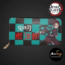 BILLETERA DAMA DEMON SLAYER #1 TANJIRO (19X10CM APROX) (B0033)