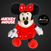 PELUCHE MICKEY MOUSE CHICO - MINNIE ROJO (30CM APROX) (P0452)