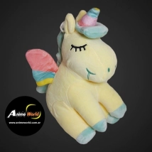 PELUCHE UNICORNIO AMARILLO (23CM APROX) (P0455)