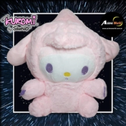 PELUCHE KUROMI CON CAPUCHA IMPORTADO #2 (24CM APROX) (P0579)