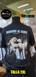REMERA ALGODON - MESSI (TALLA 2XL) COPA CAMPEON DEL MUNDO (R0914)