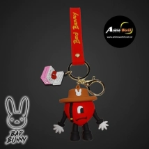 LLAVERO PREMIUM GOMA BAD BUNNY #1 (N0223)